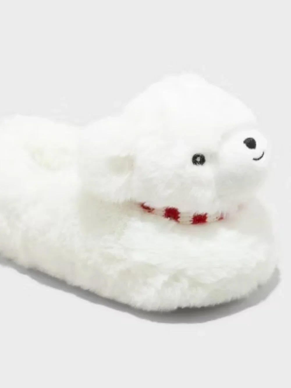 NEW Toddler Holiday Polar Bear Character Slippers Wondershop™ White Small 5T-6T